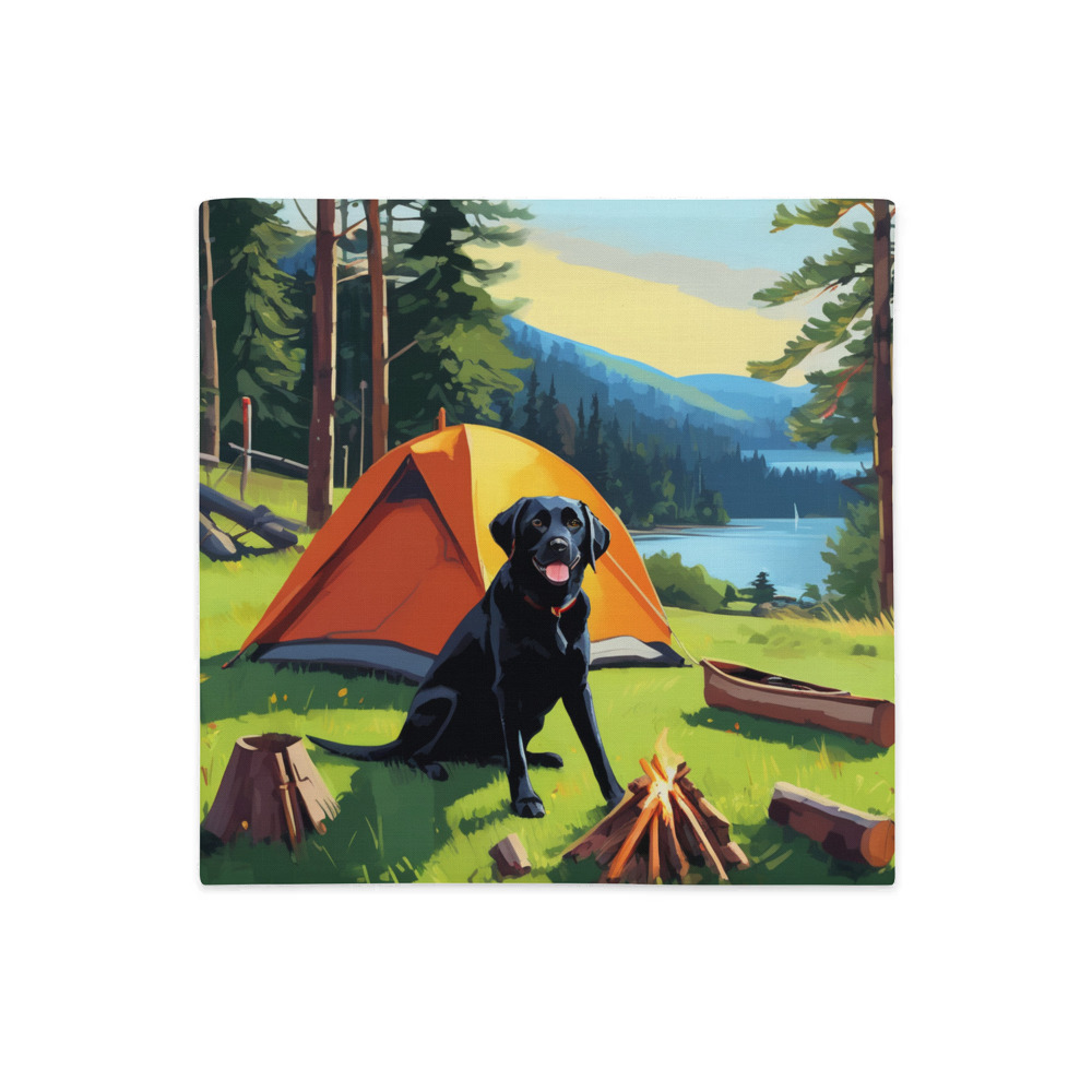 PugMug Custom Black Labrador Retriever Premium Pillow Case