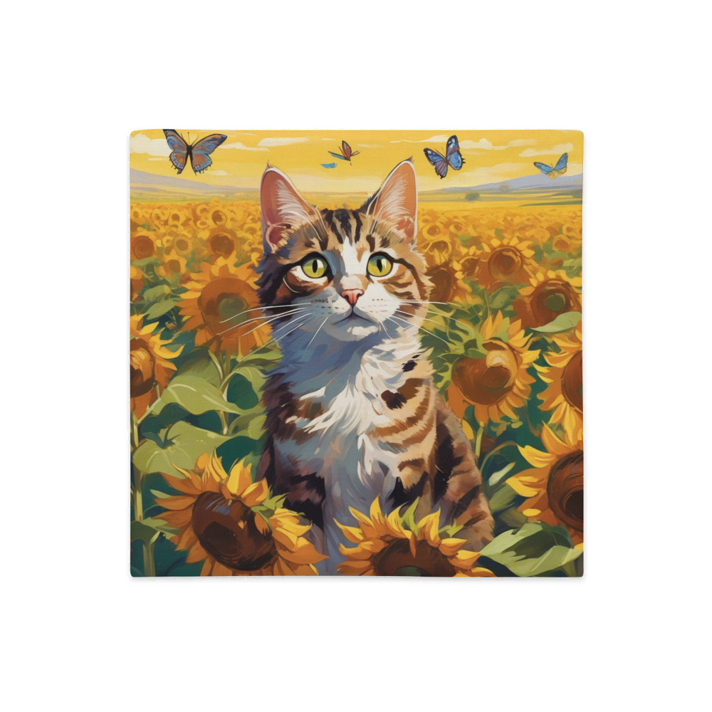 PugMug Custom Tabby Companion Cat Premium Pillow Case