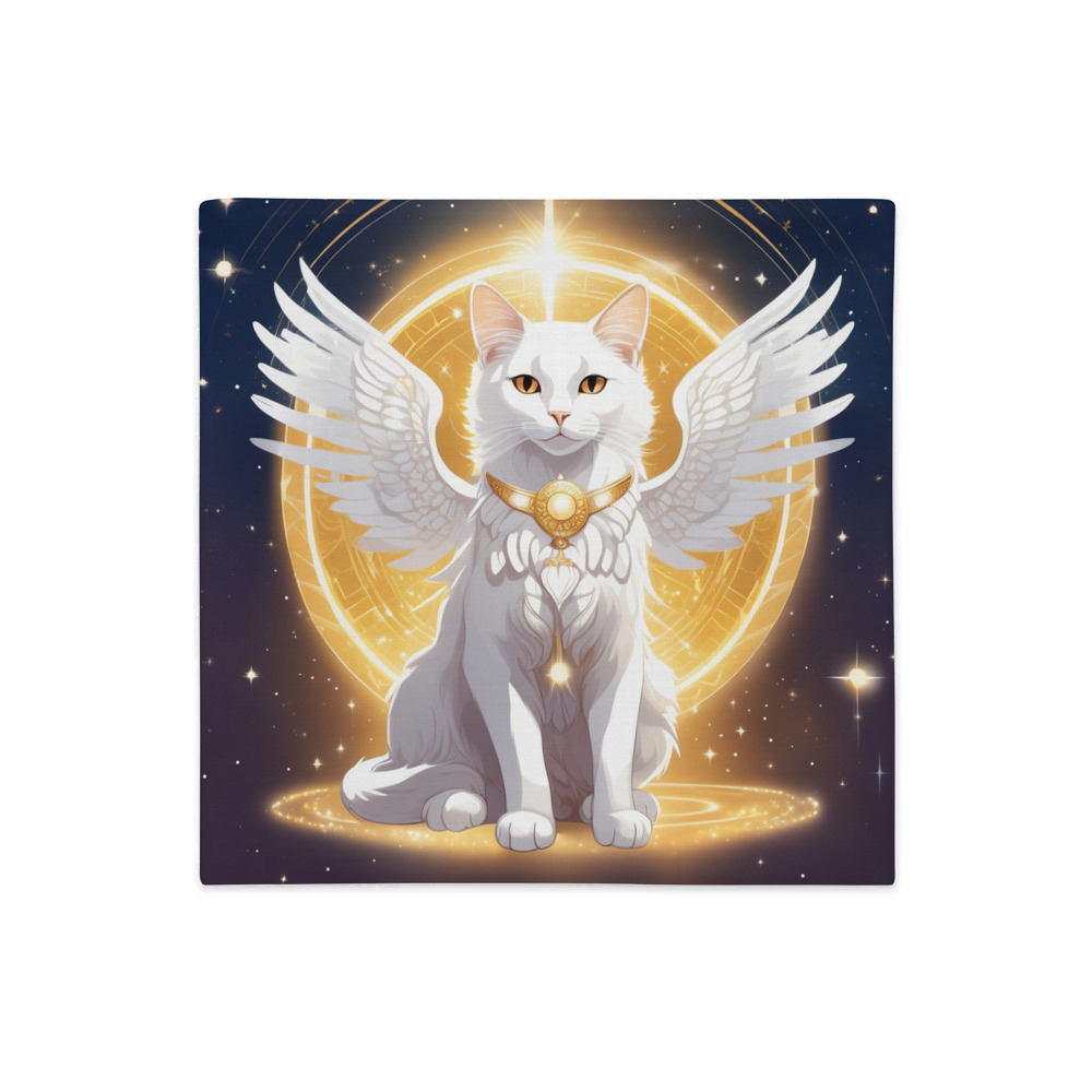 PugMug Custom White Companion Cat Premium Pillow Case