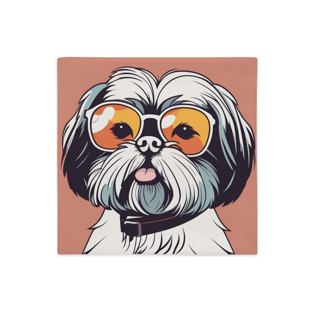 PugMug Custom Shih Tzu Premium Pillow Case