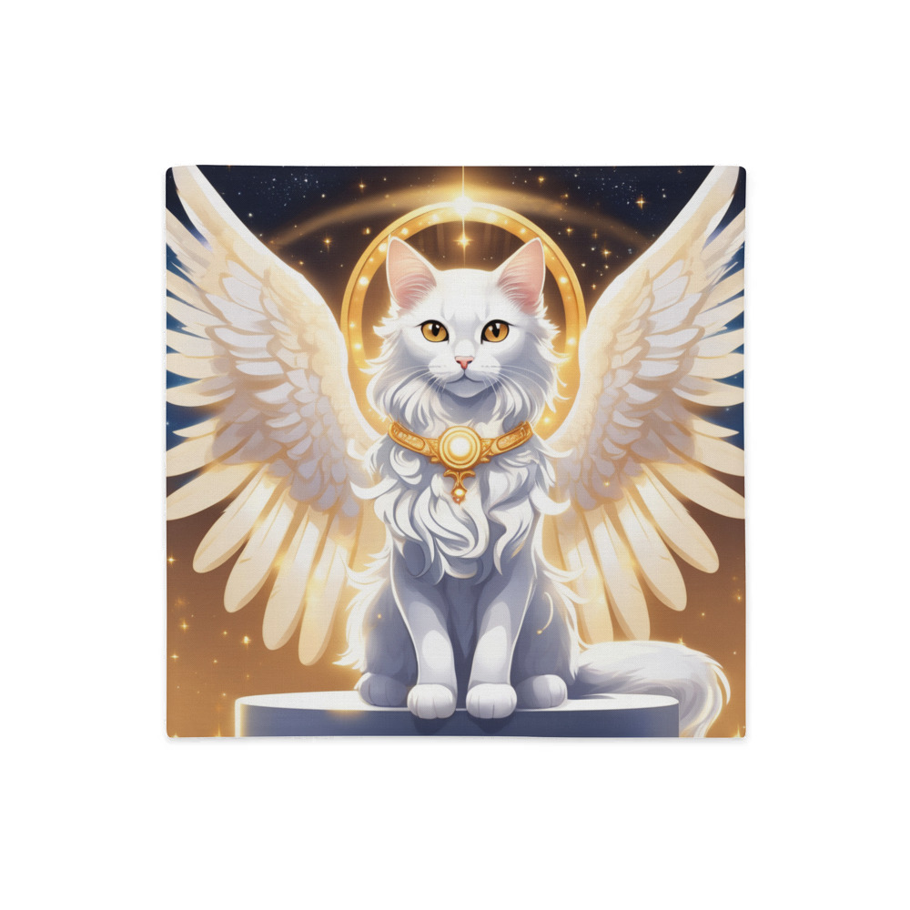 PugMug Custom White Companion Cat Premium Pillow Case