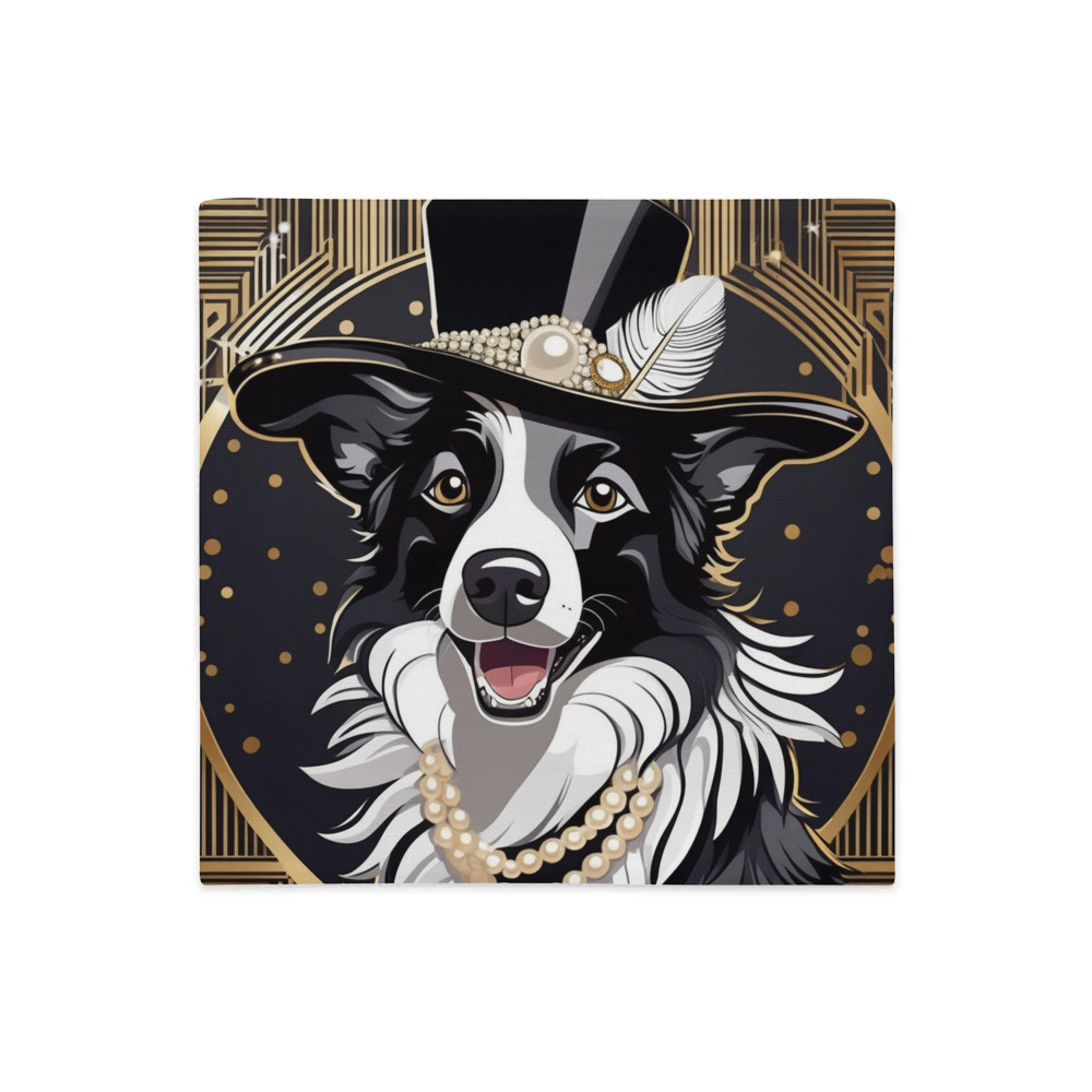 PugMug Custom Border Collie Premium Pillow Case