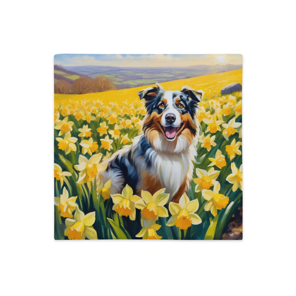 PugMug Custom Australian Shepherd Dog Premium Pillow Case