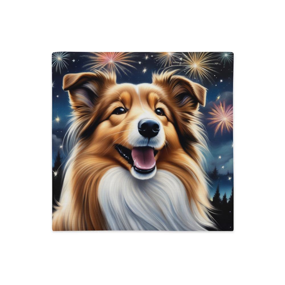 PugMug Custom Shetland Sheepdog Premium Pillow Case