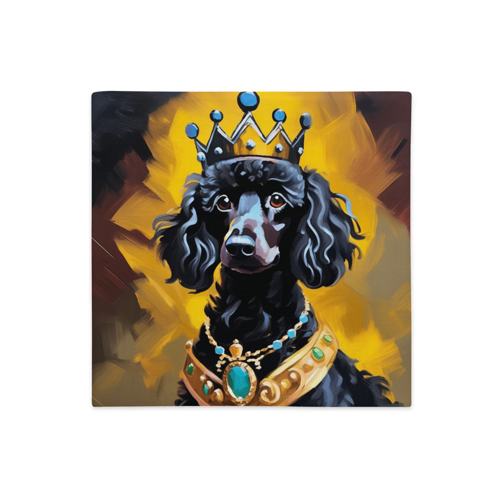 PugMug Custom Black Poodle Premium Pillow Case