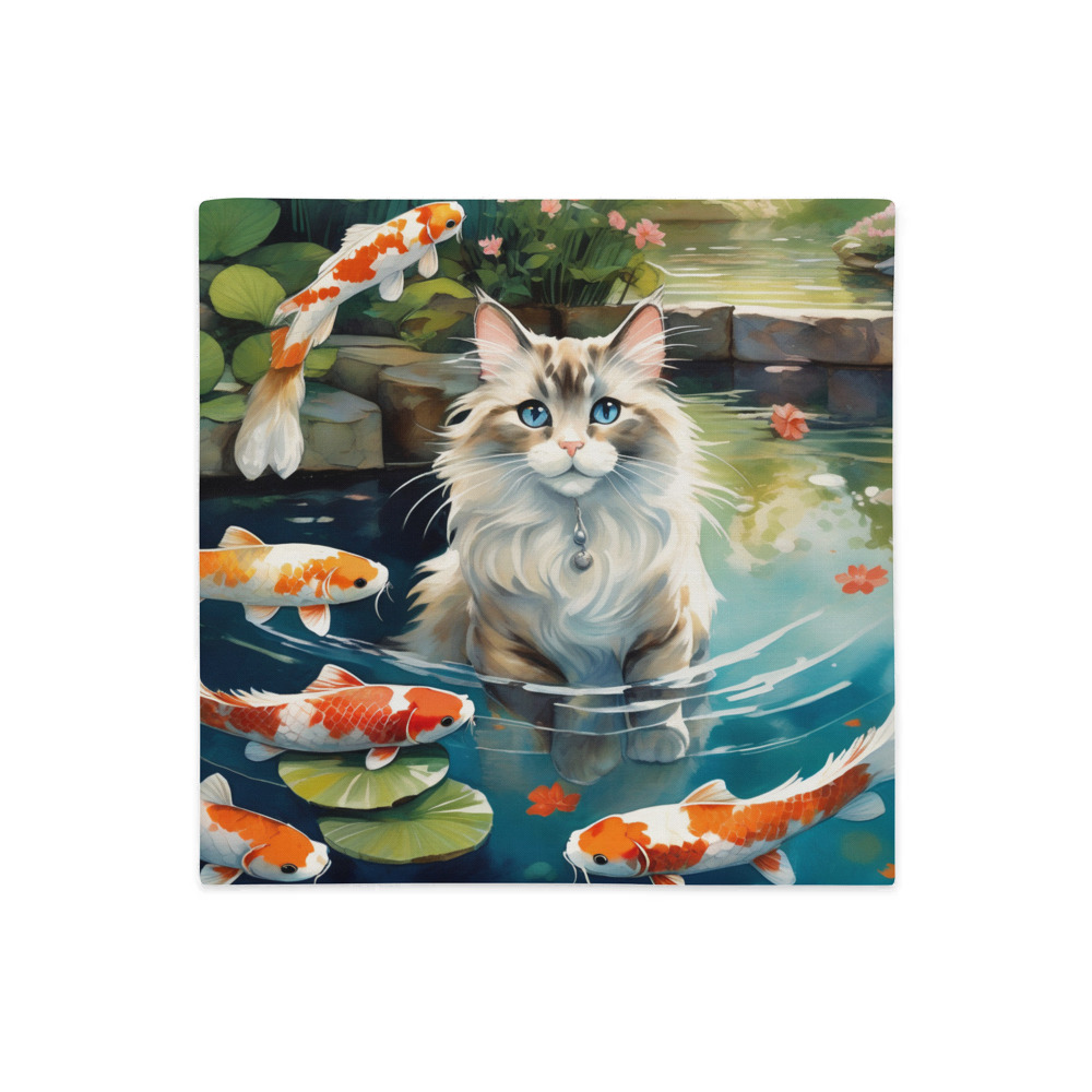 PugMug Custom Tabby Ragdoll Cat Premium Pillow Case