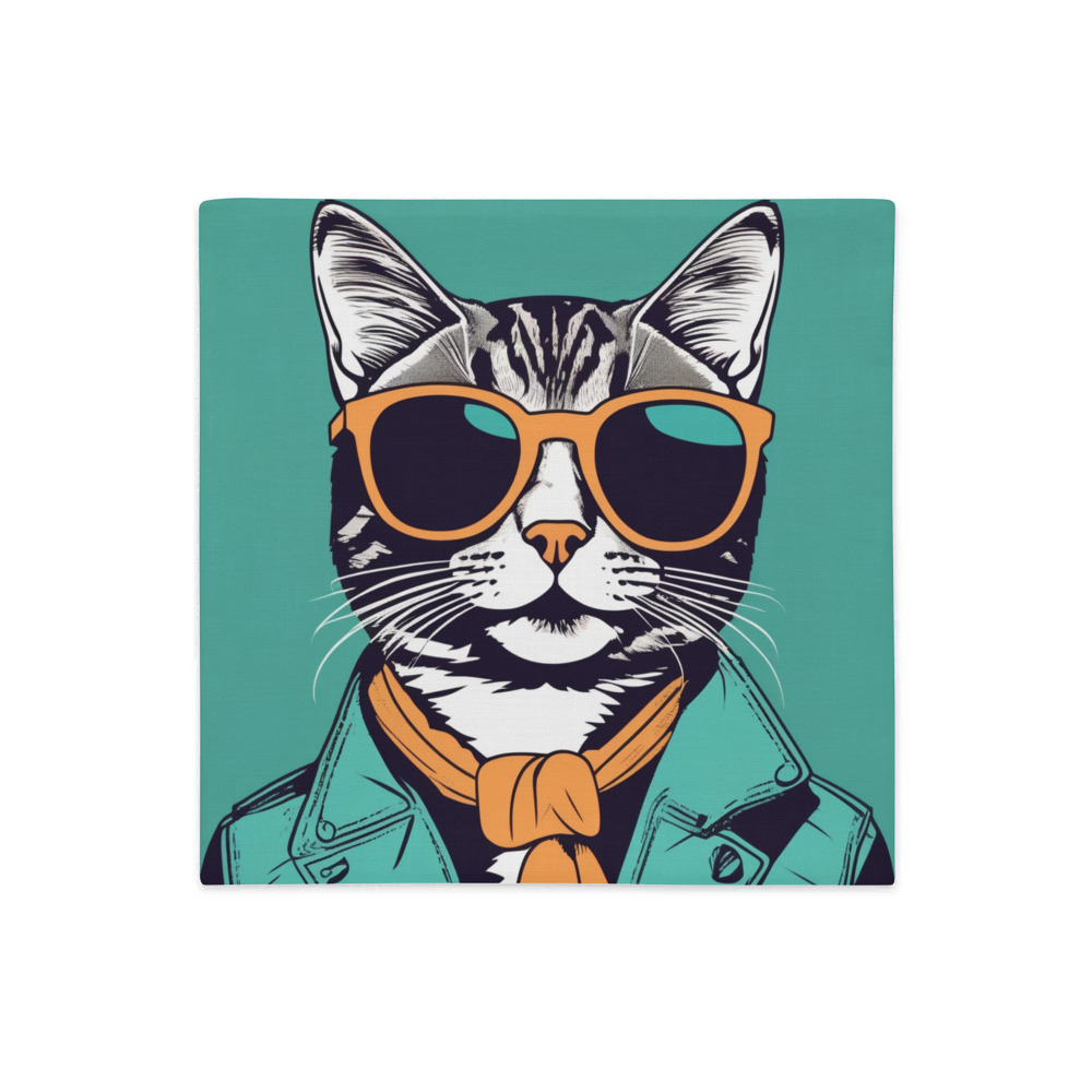 PugMug Custom Tabby Companion Cat Premium Pillow Case