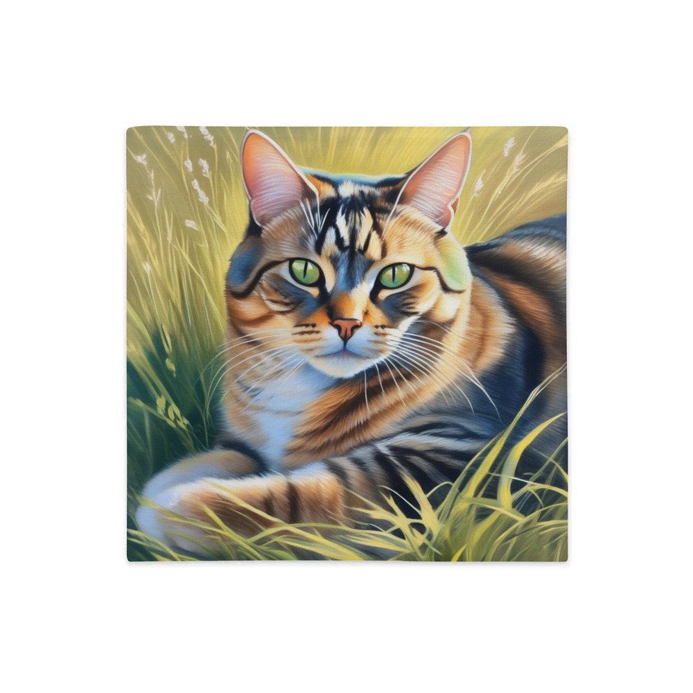 PugMug Custom Tabby Exotic Cat Premium Pillow Case