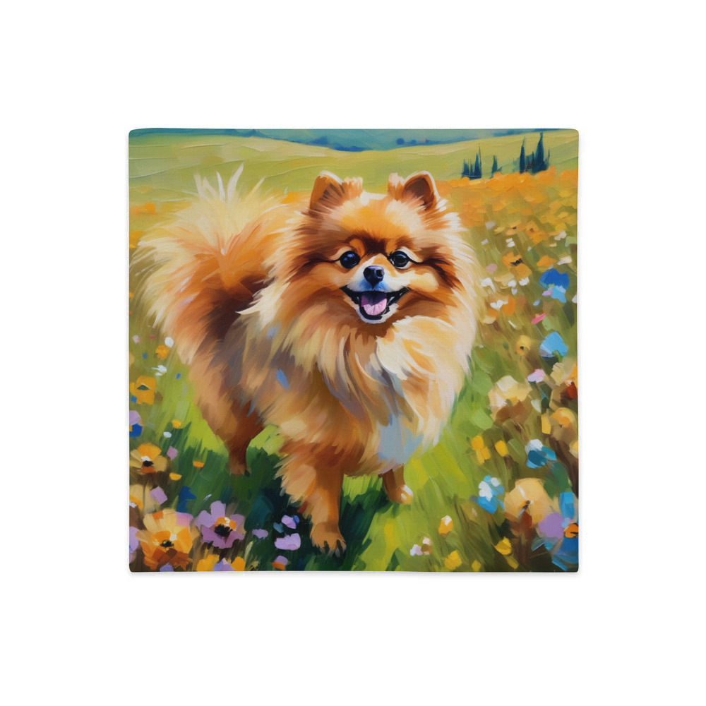 PugMug Custom Tan Pomeranian Premium Pillow Case