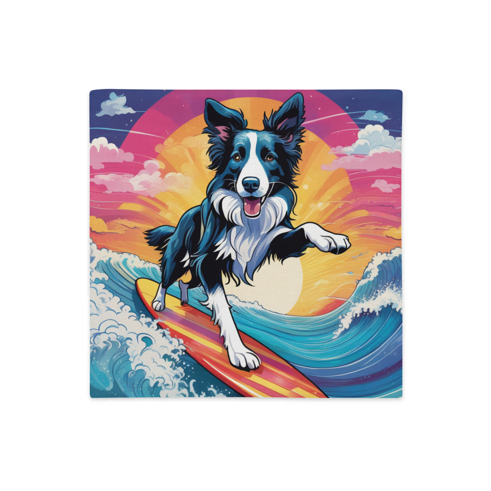 PugMug Custom Border Collie Premium Pillow Case