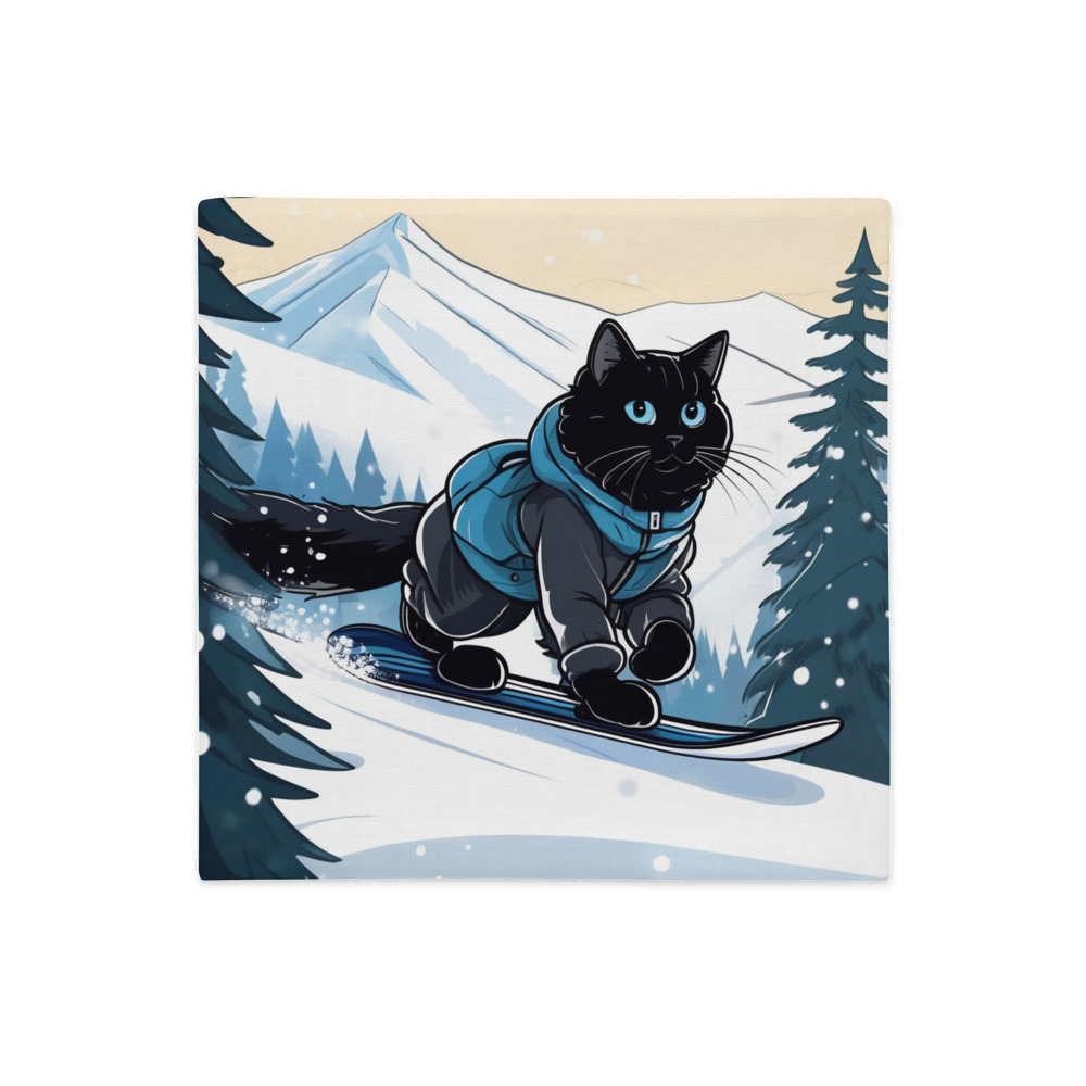 PugMug Custom Black Ragdoll Cat Premium Pillow Case