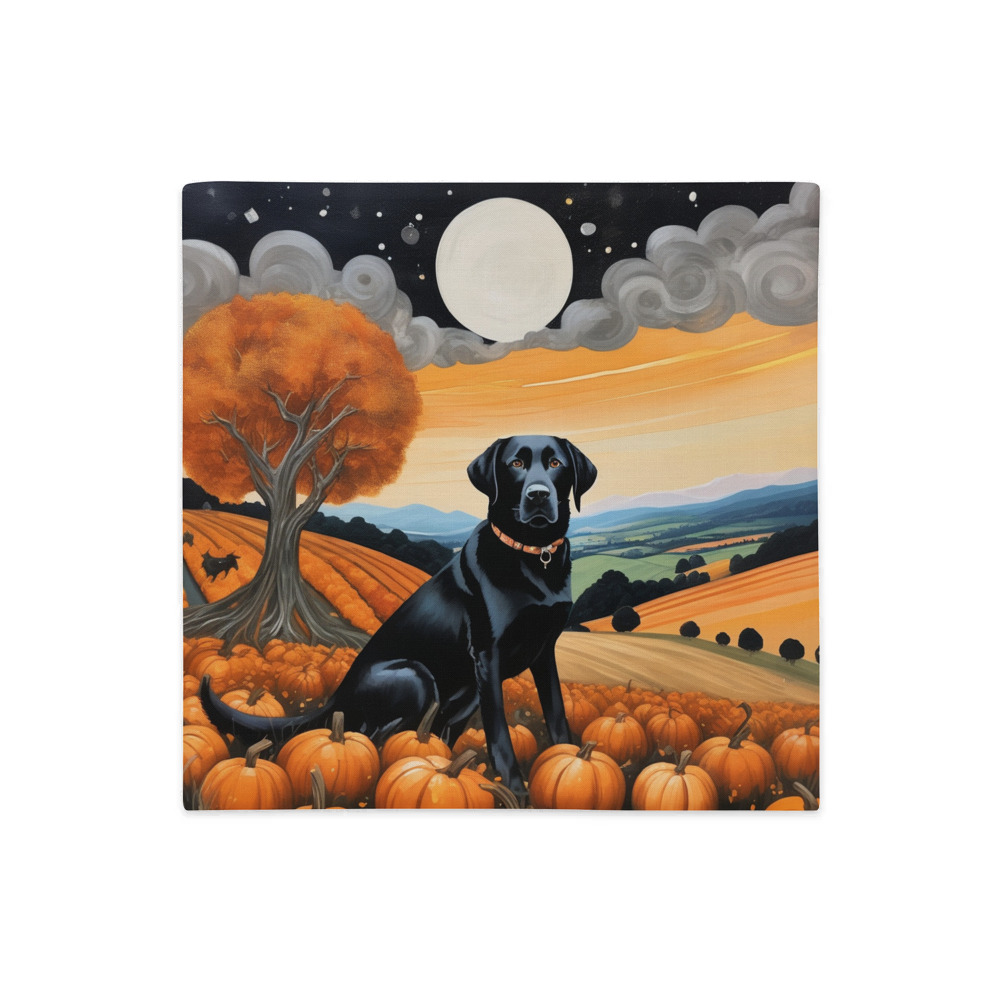 PugMug Custom Black Labrador Retriever Premium Pillow Case
