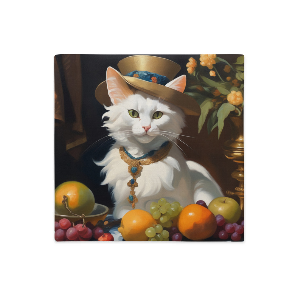 PugMug Custom White Exotic Cat Premium Pillow Case