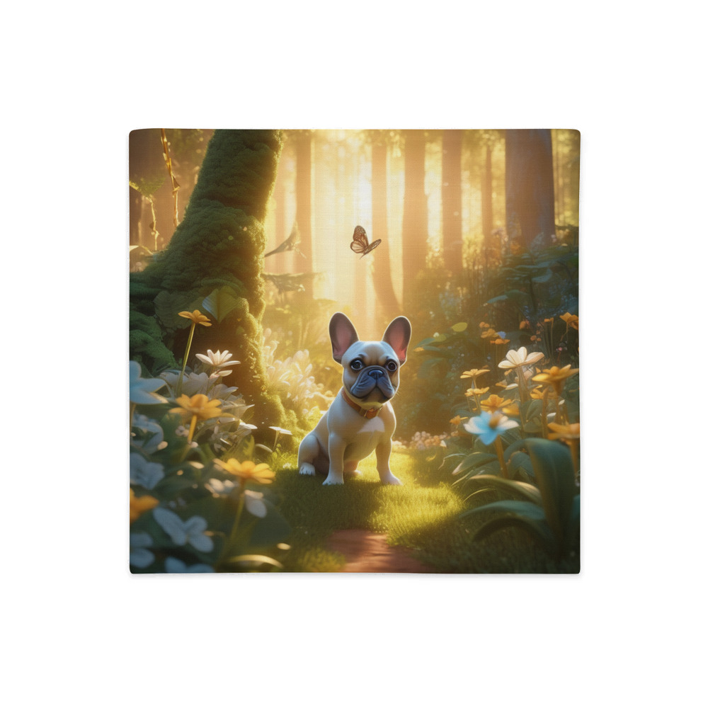 PugMug Custom Tan French Bulldog Premium Pillow Case