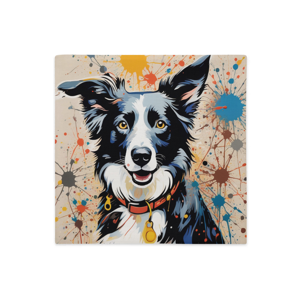 PugMug Custom Border Collie Premium Pillow Case