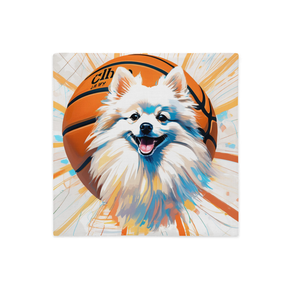 PugMug Custom White Pomeranian Premium Pillow Case