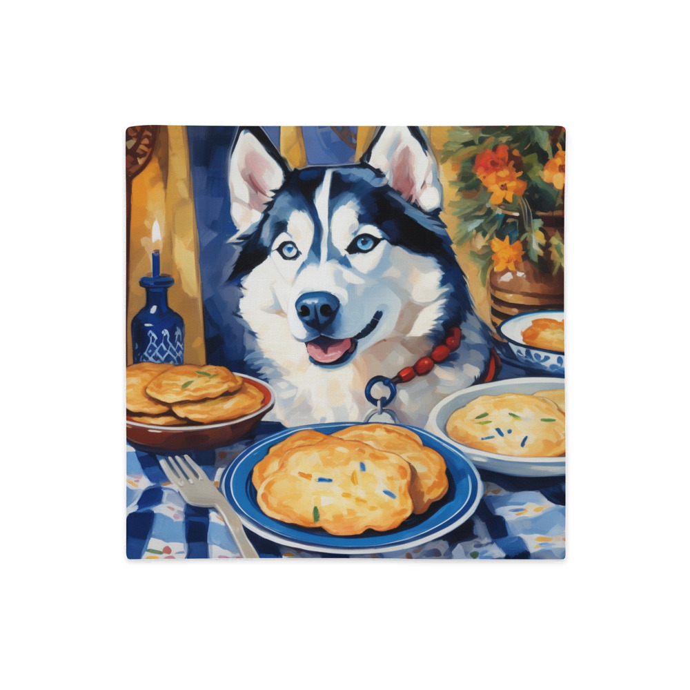 PugMug Custom Siberian Husky Premium Pillow Case