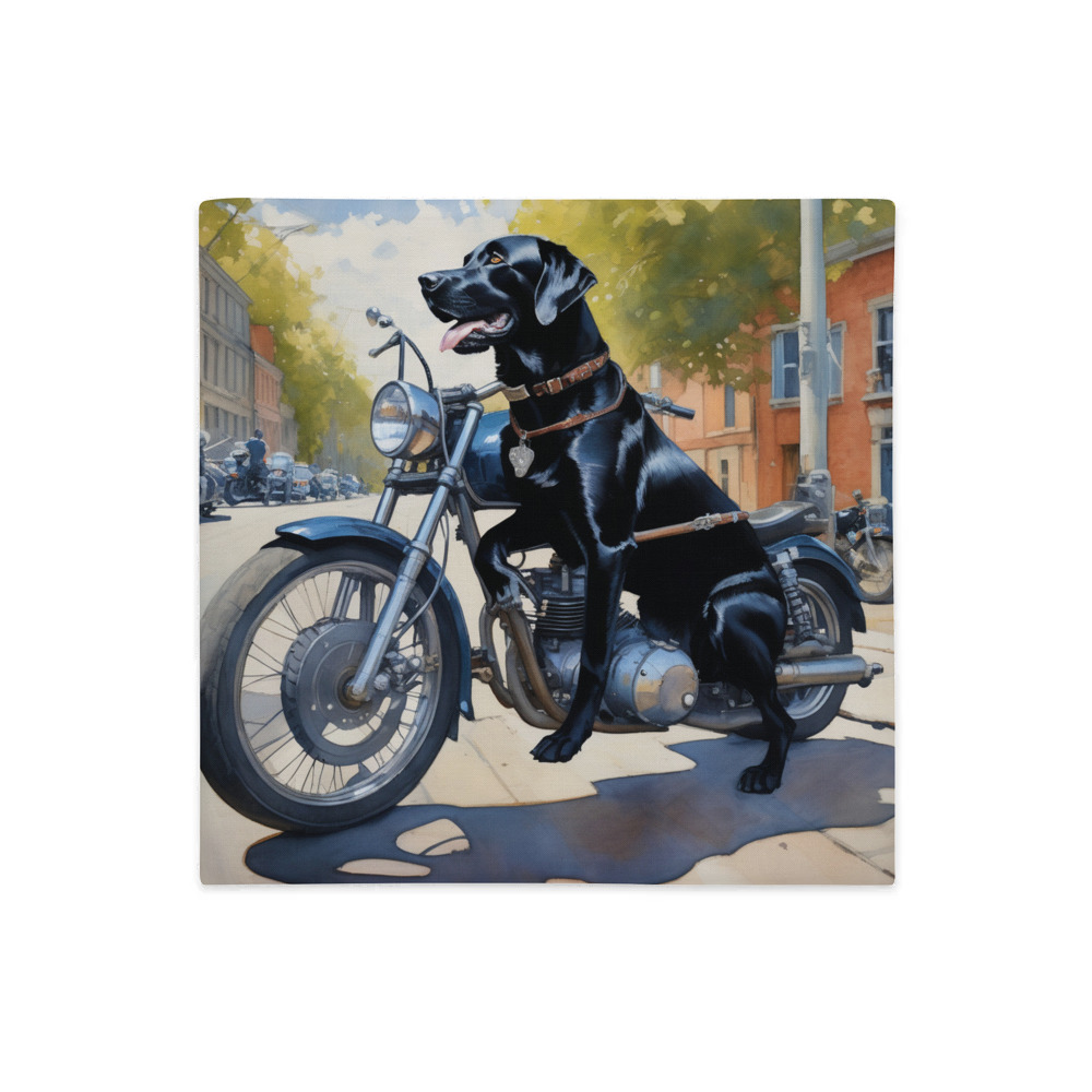 PugMug Custom Black Labrador Retriever Premium Pillow Case