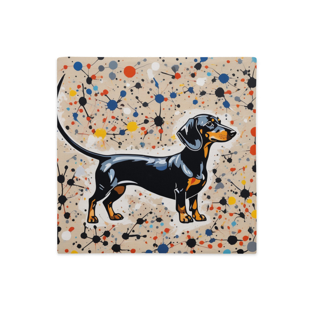 PugMug Custom Black Dachshund Premium Pillow Case
