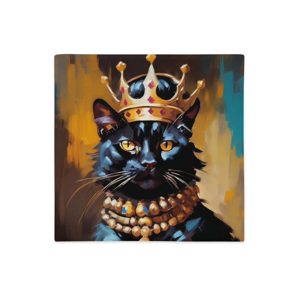 PugMug Custom Black Exotic Cat Premium Pillow Case