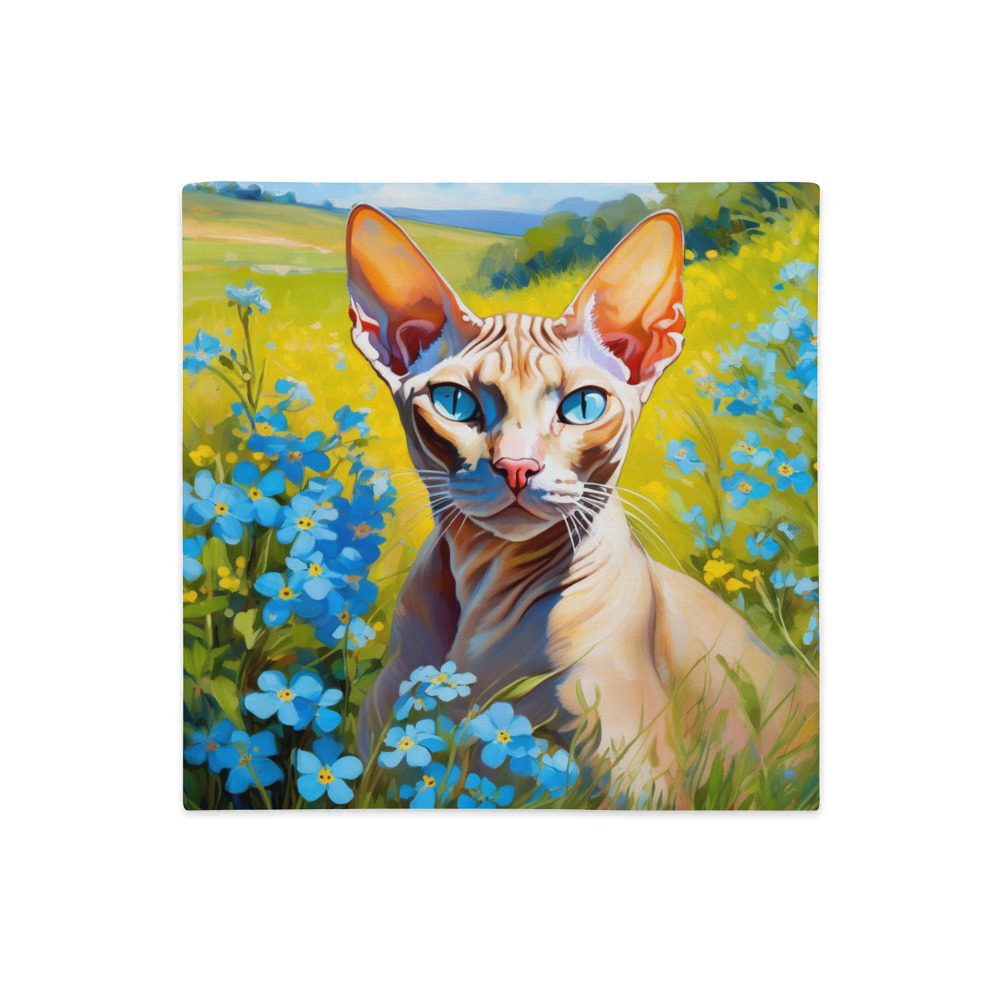 PugMug Custom Tabby Sphynx Cat Premium Pillow Case