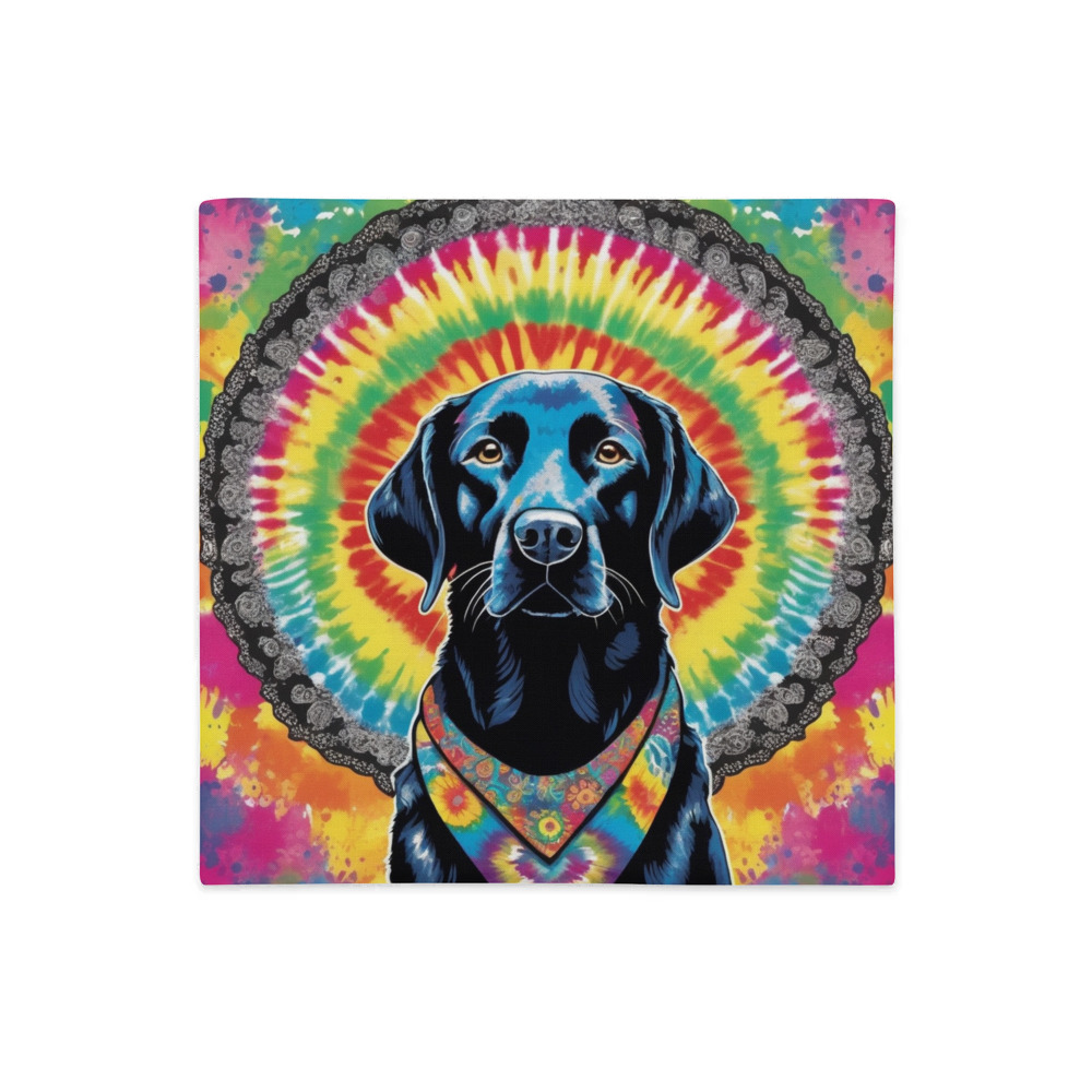 PugMug Custom Black Labrador Retriever Premium Pillow Case