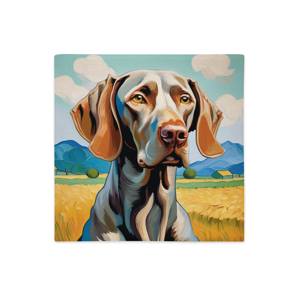 PugMug Custom Weimaraner Premium Pillow Case