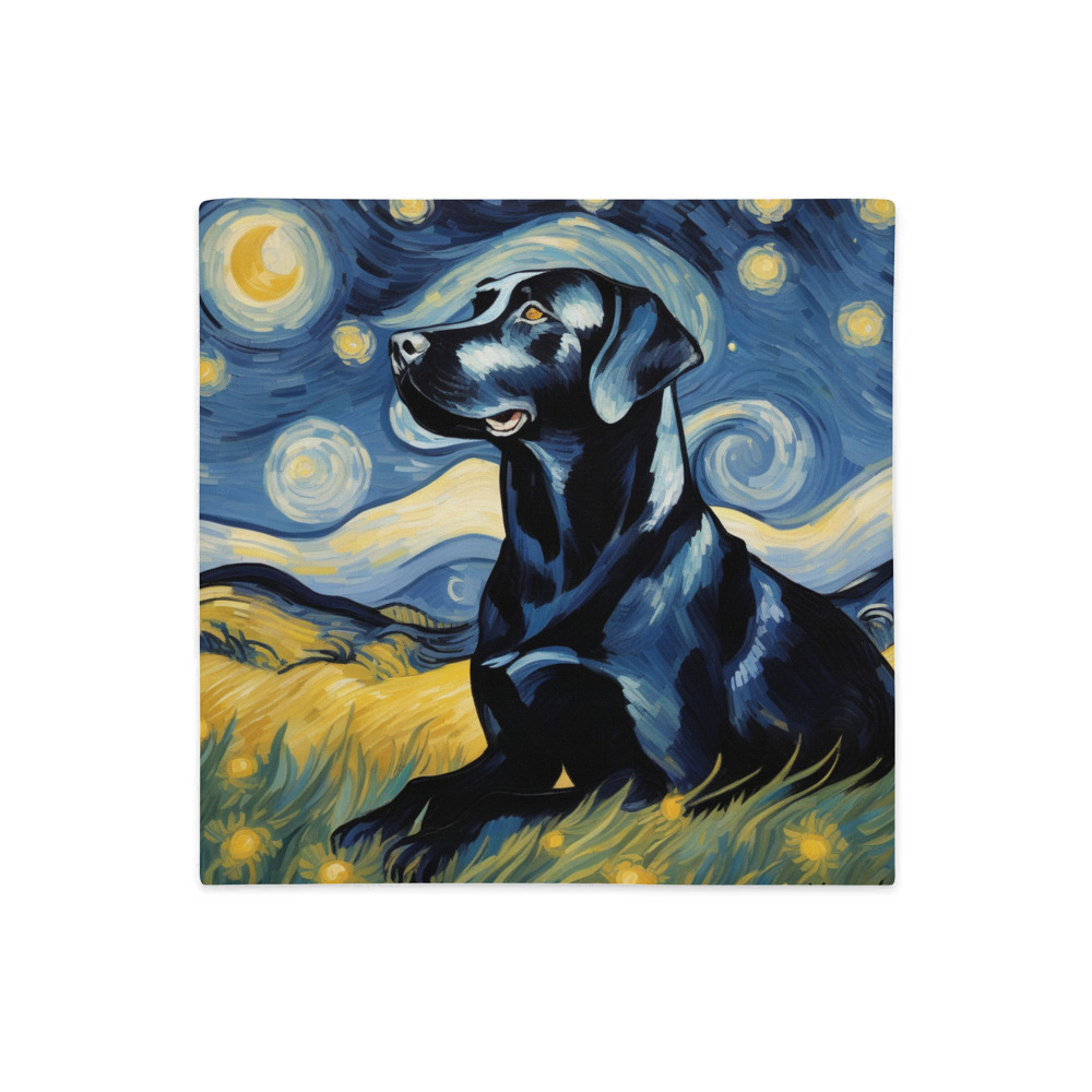 PugMug Custom Black Labrador Retriever Premium Pillow Case