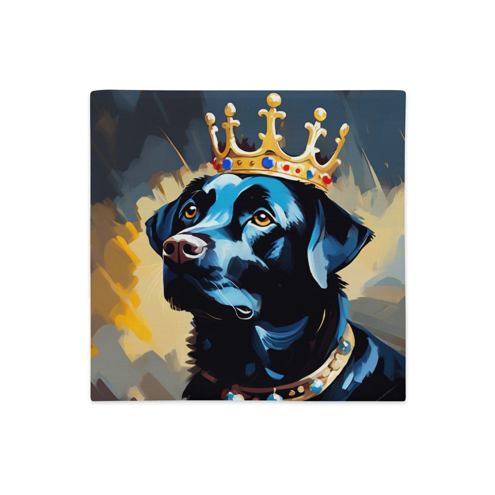 PugMug Custom Black Labrador Retriever Premium Pillow Case