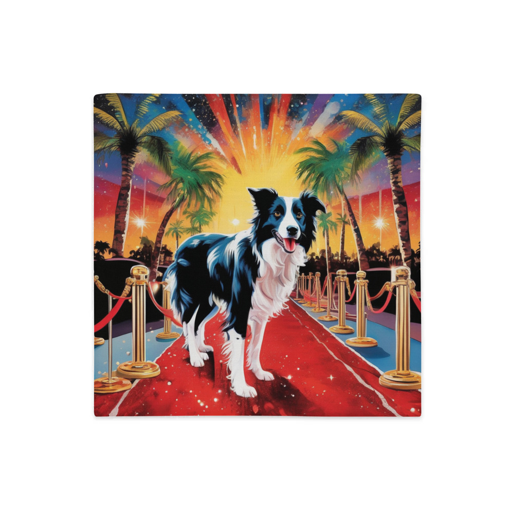 PugMug Custom Border Collie Premium Pillow Case