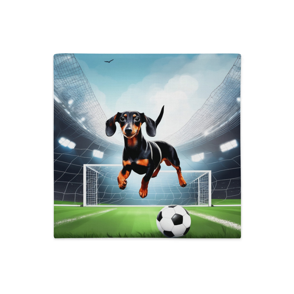 PugMug Custom Black Dachshund Premium Pillow Case