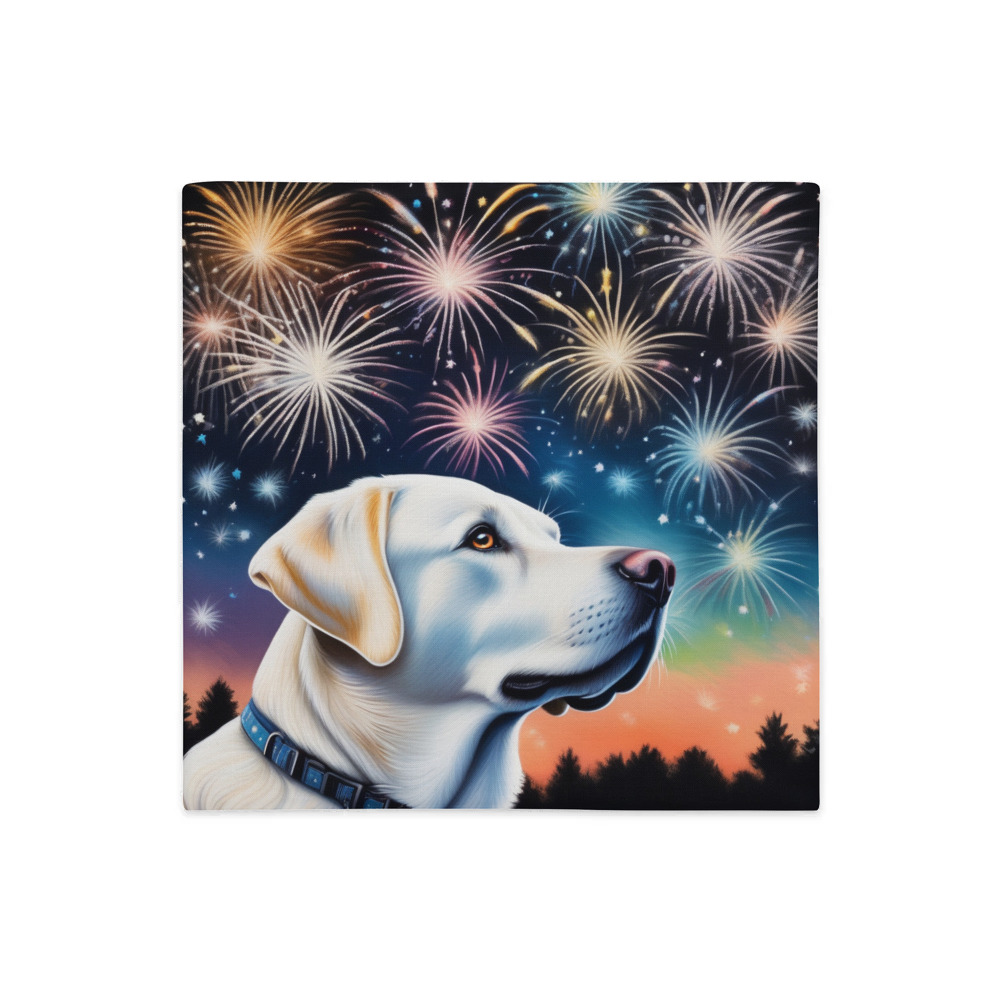 PugMug Custom White Labrador Retriever Premium Pillow Case