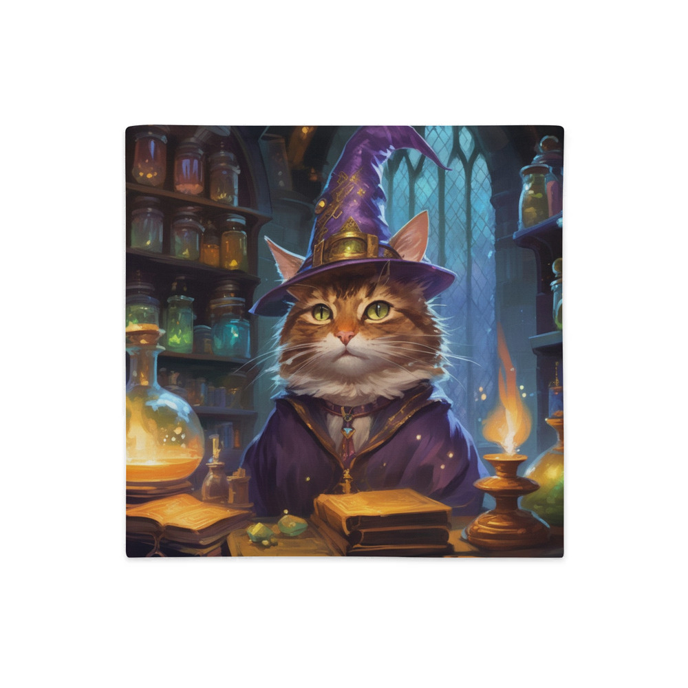 PugMug Custom Tabby Companion Cat Premium Pillow Case