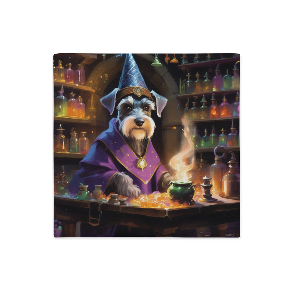 PugMug Custom Miniature Schnauzer Premium Pillow Case