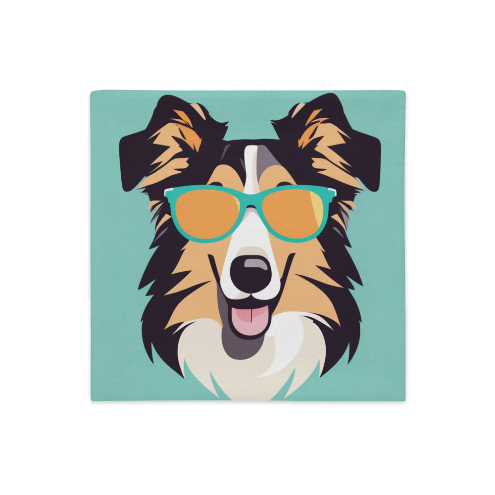 PugMug Custom Collie Premium Pillow Case