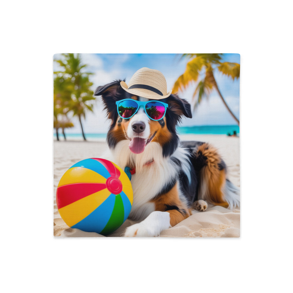 PugMug Custom Australian Shepherd Dog Premium Pillow Case