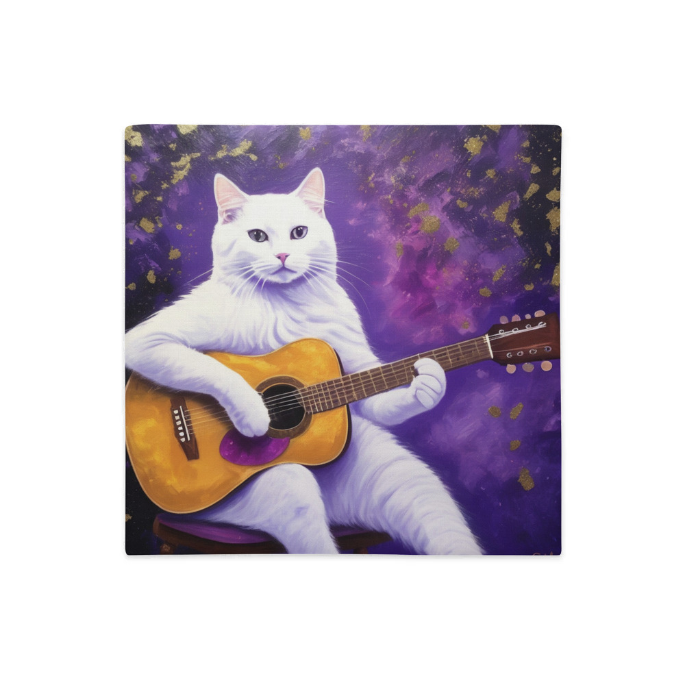 PugMug Custom White Companion Cat Premium Pillow Case