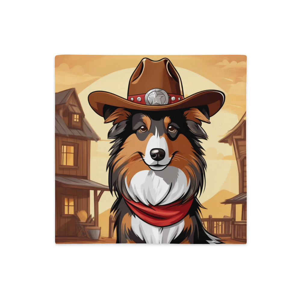 PugMug Custom Shetland Sheepdog Premium Pillow Case