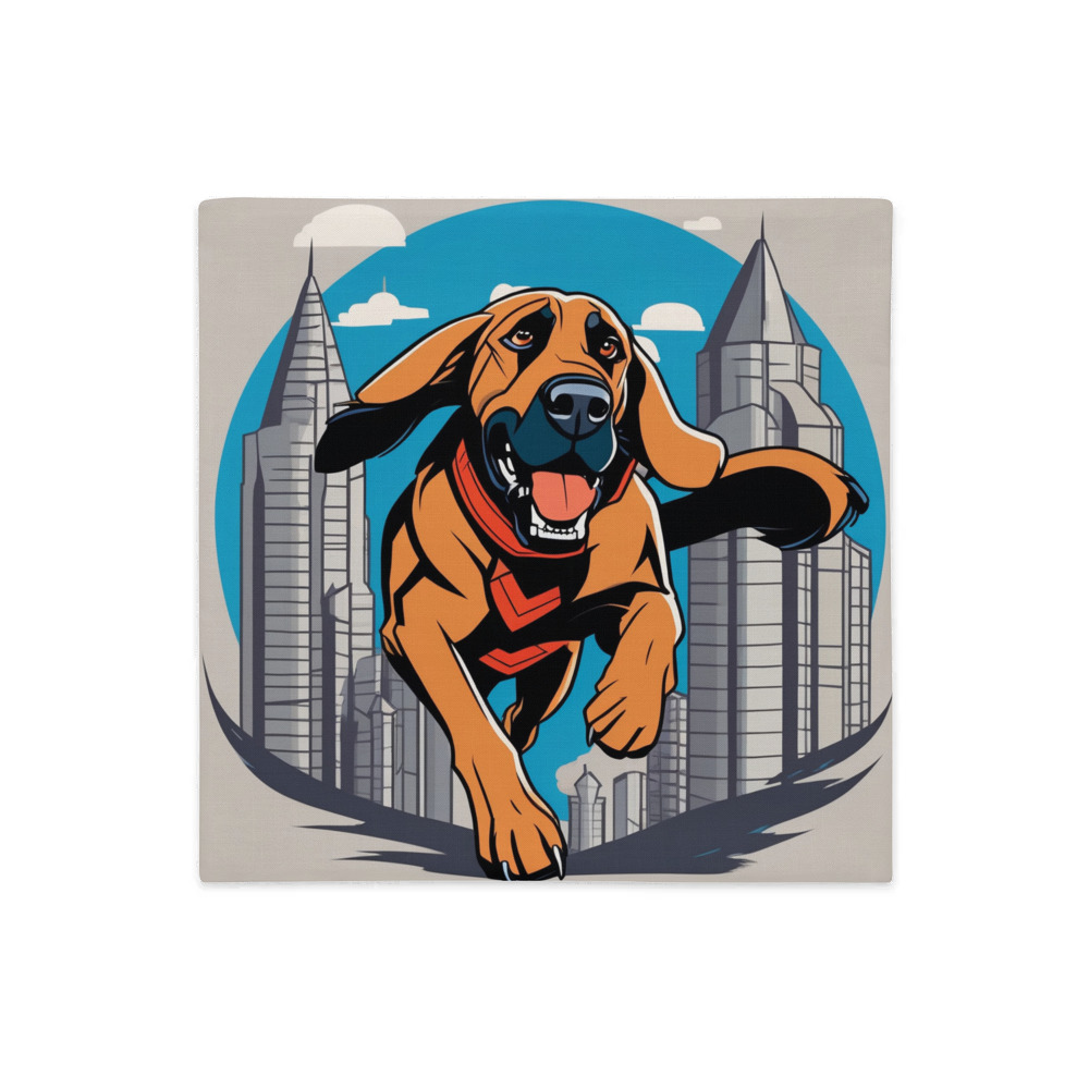 PugMug Custom Bloodhound Premium Pillow Case