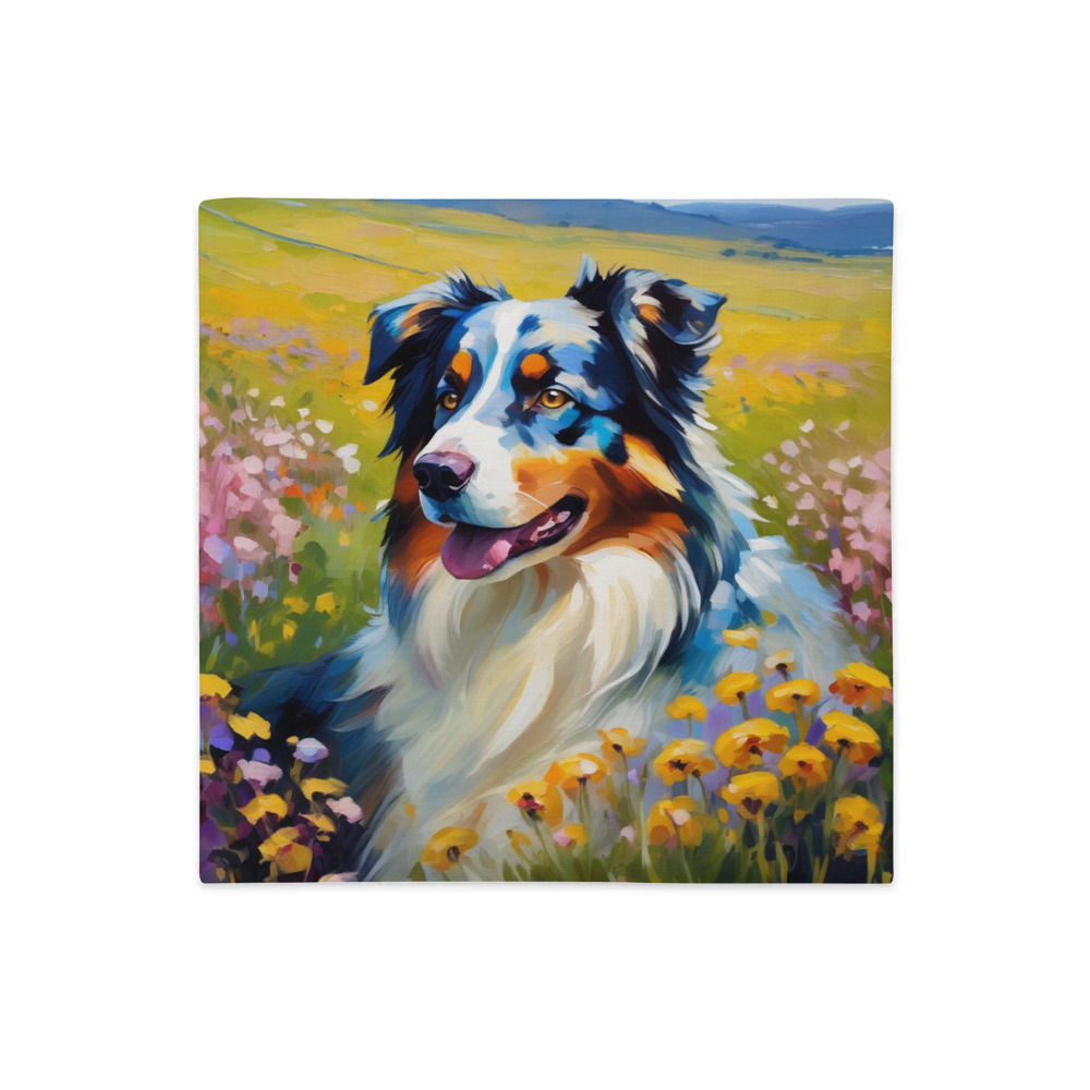 PugMug Custom Australian Shepherd Dog Premium Pillow Case
