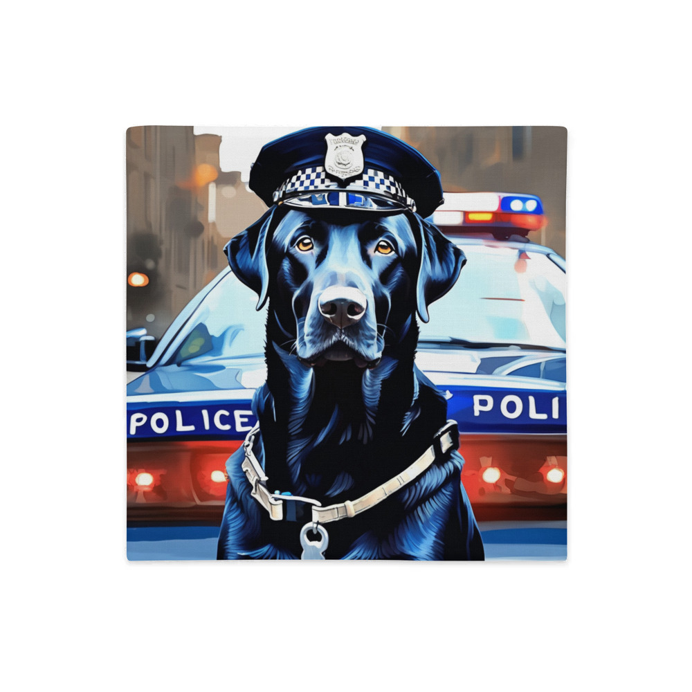 PugMug Custom Black Labrador Retriever Premium Pillow Case