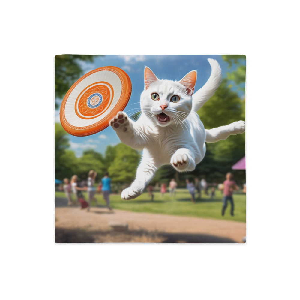 PugMug Custom White Companion Cat Premium Pillow Case