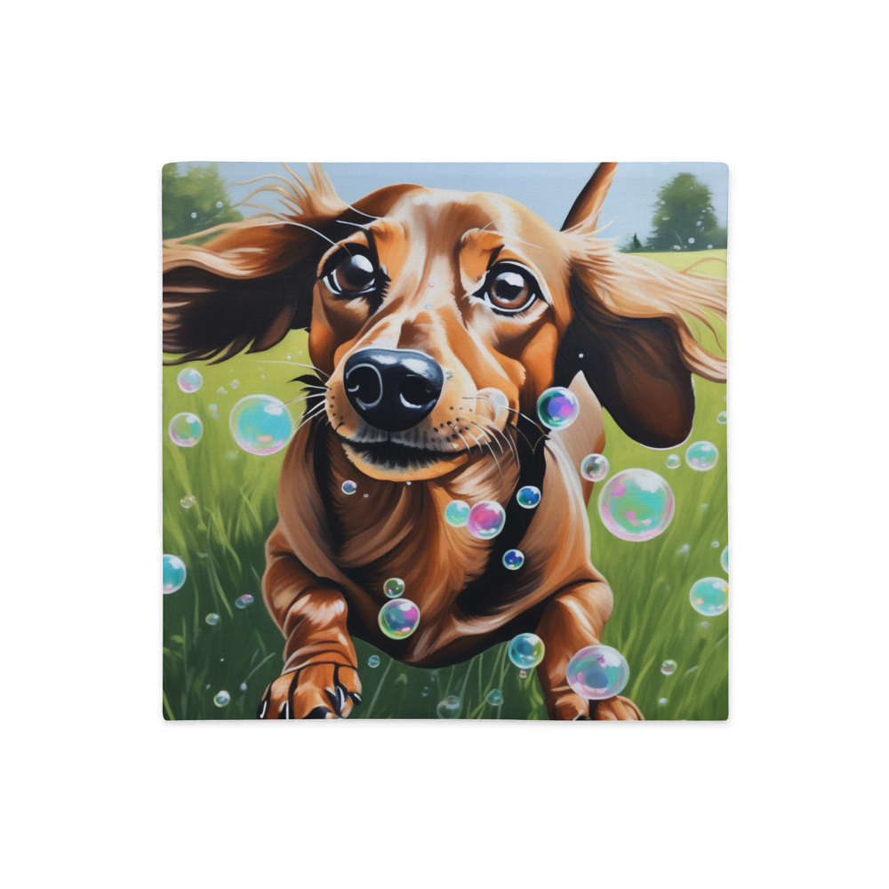 PugMug Custom Tan Dachshund Premium Pillow Case