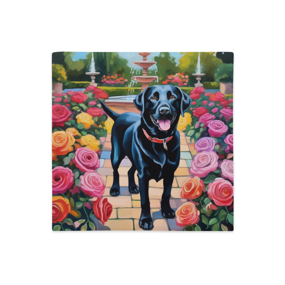 PugMug Custom Black Labrador Retriever Premium Pillow Case