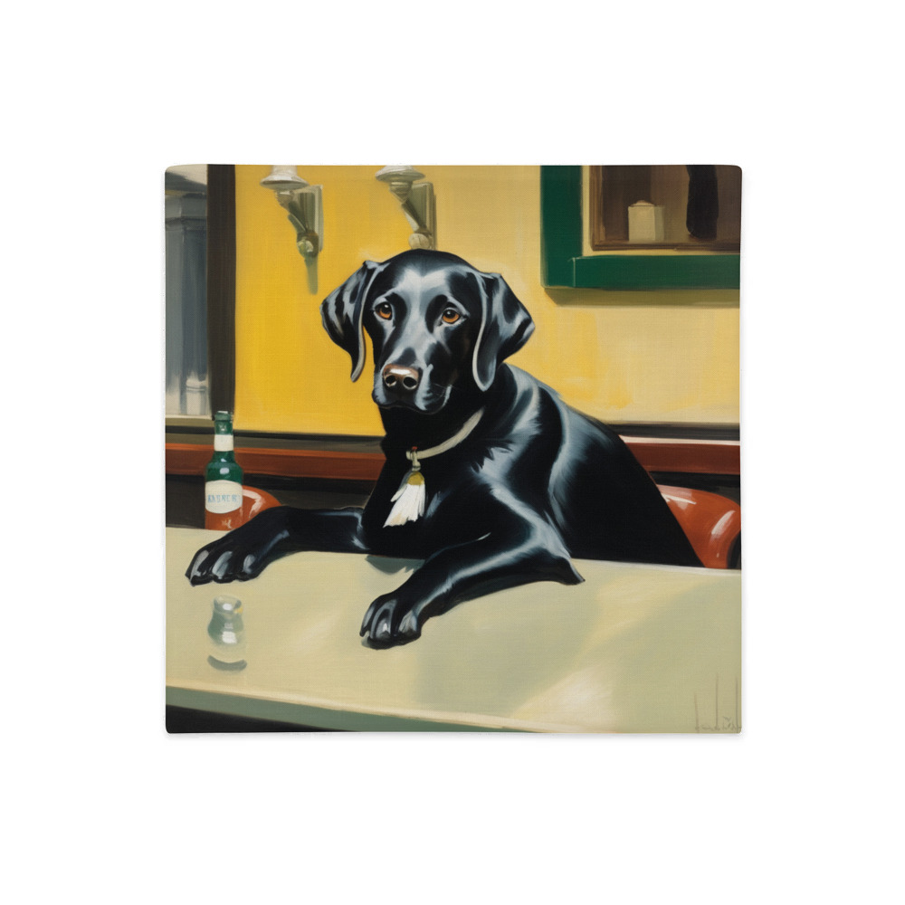 PugMug Custom Black Labrador Retriever Premium Pillow Case