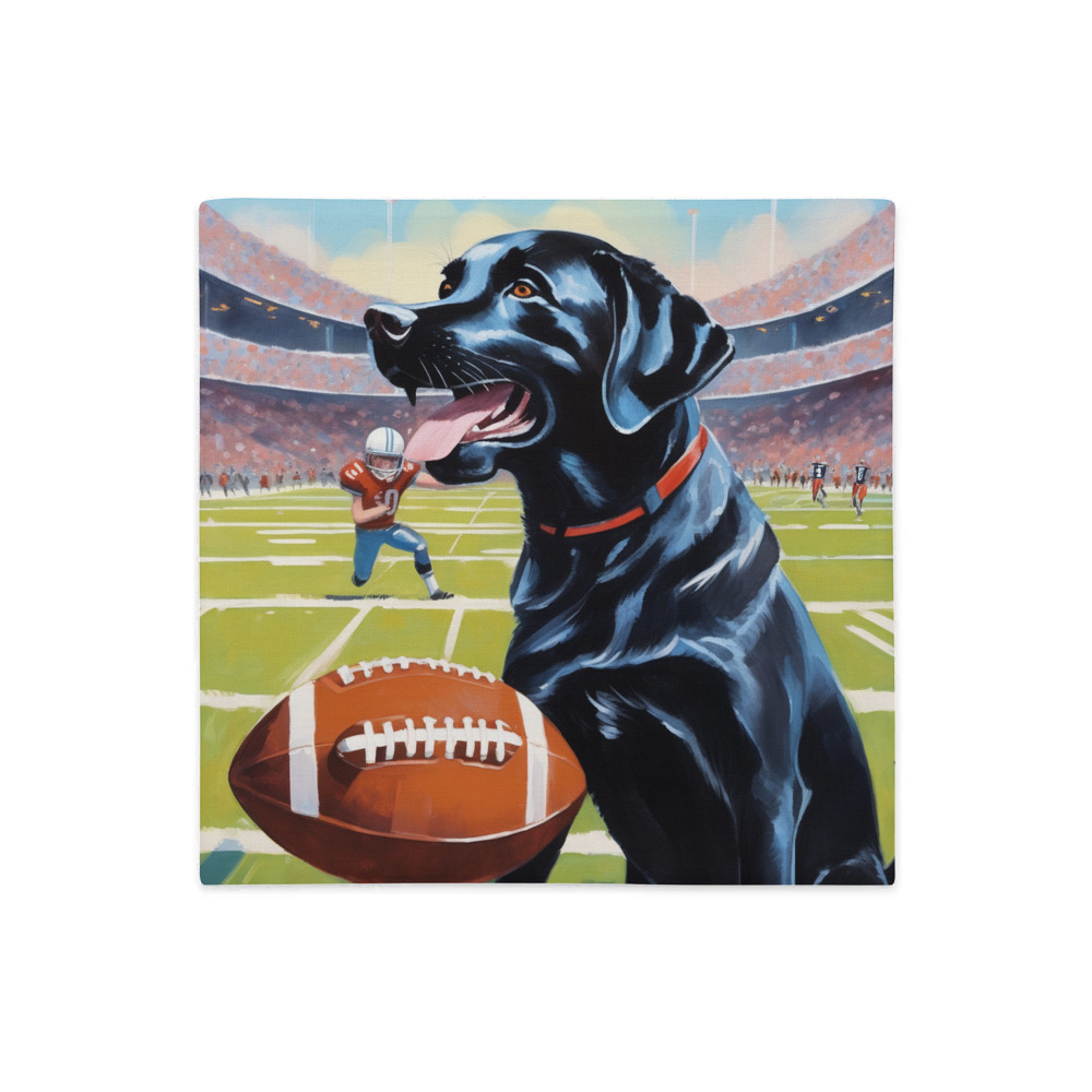 PugMug Custom Black Labrador Retriever Premium Pillow Case