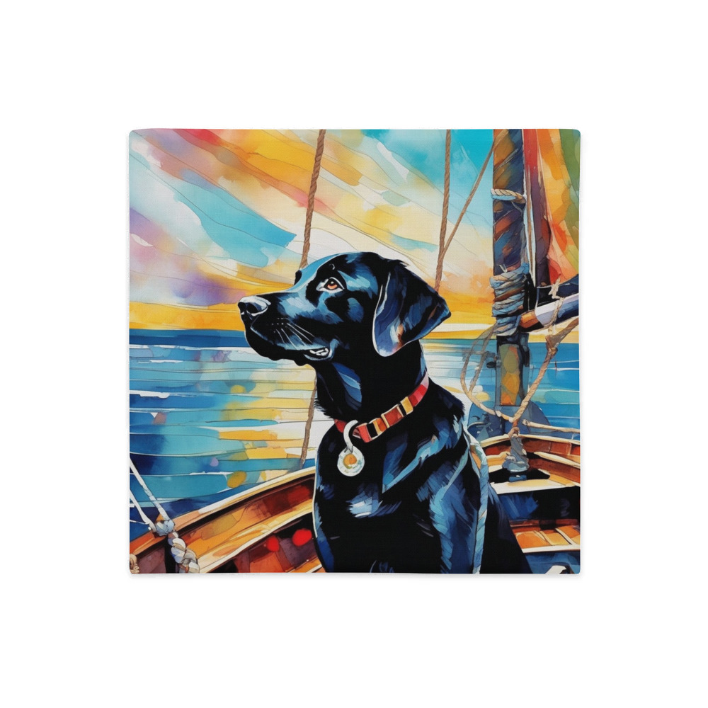 PugMug Custom Black Labrador Retriever Premium Pillow Case