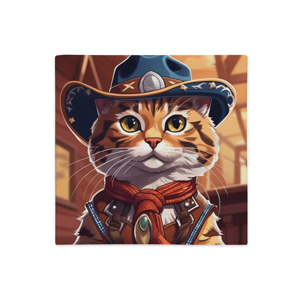 PugMug Custom Tabby Exotic Cat Premium Pillow Case