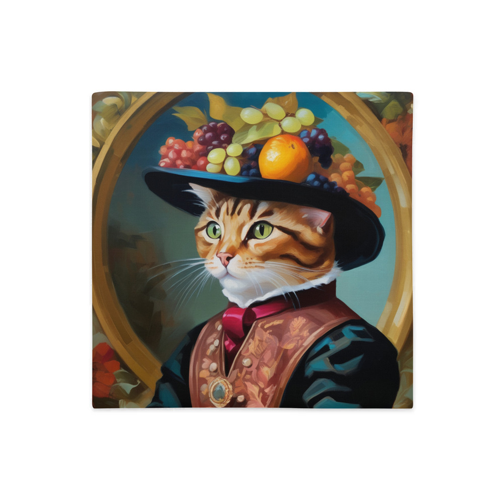 PugMug Custom Tabby Exotic Cat Premium Pillow Case