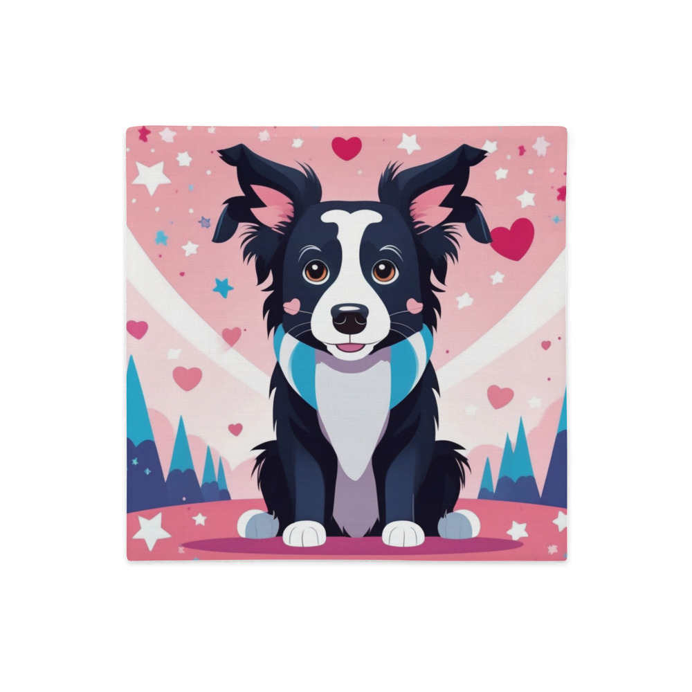 PugMug Custom Border Collie Premium Pillow Case